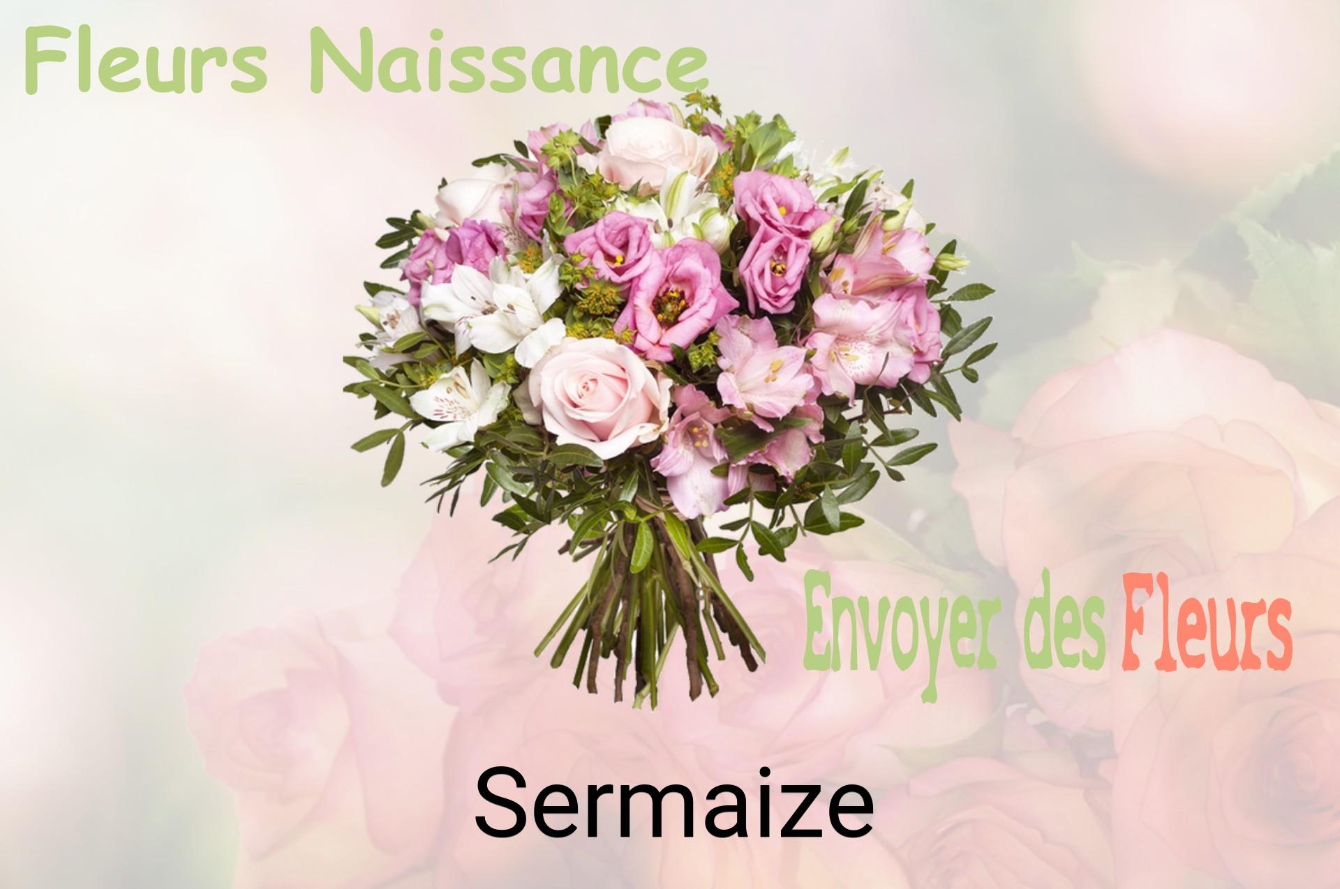 Bouquet de fleurs de naissance livré à Sermaize